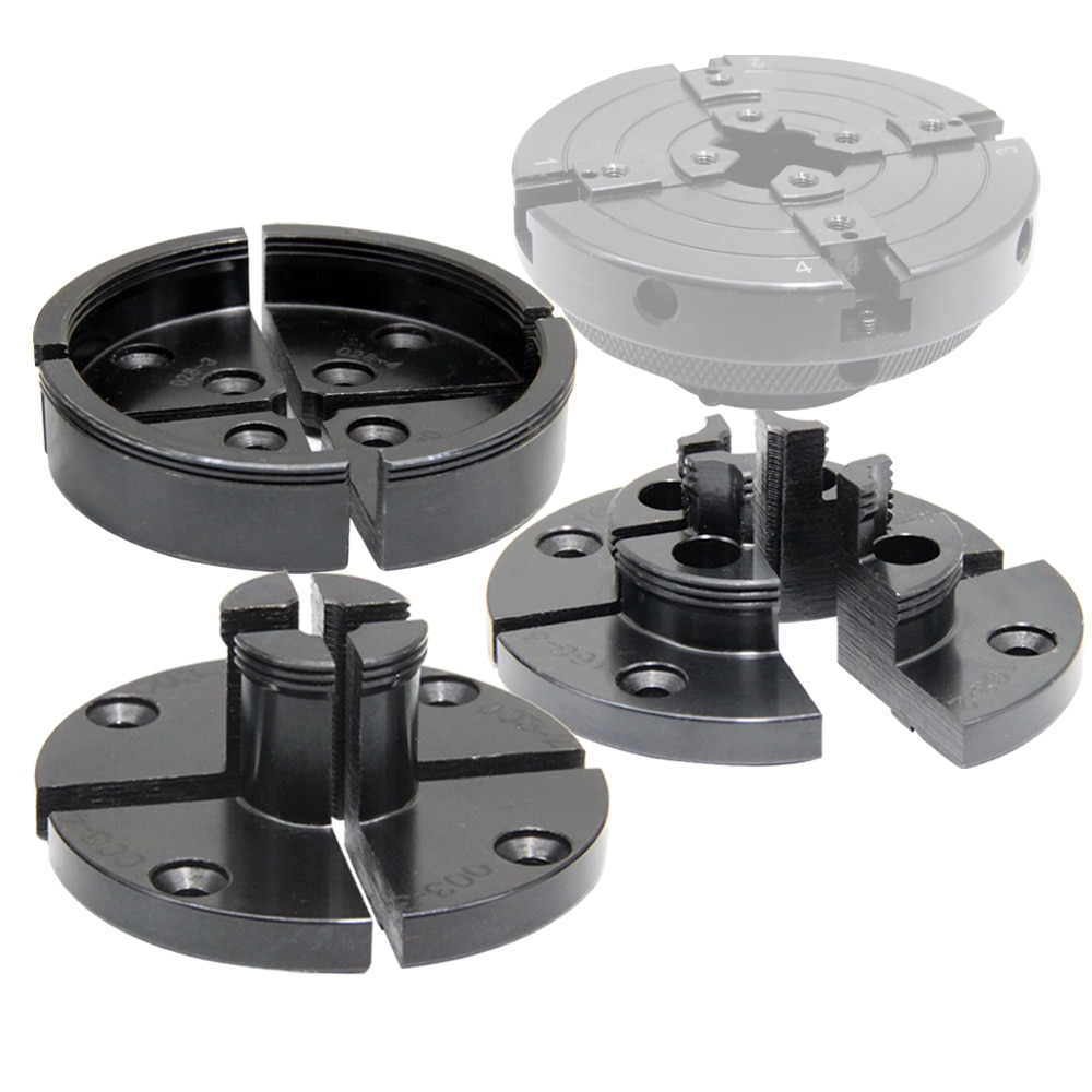 Wood Lathe Chuck Step Round Pin Jaw Set Self Centering Parts Woodturning Accessories for TASP MWLC100C