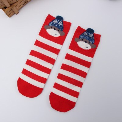 2 Pairs Kerst Sokken Winter Warm Gelukkig Nieuwjaar Kerst Decor Voor Thuis Vrolijk Kerstfeest Ornament Xmas: Type 6