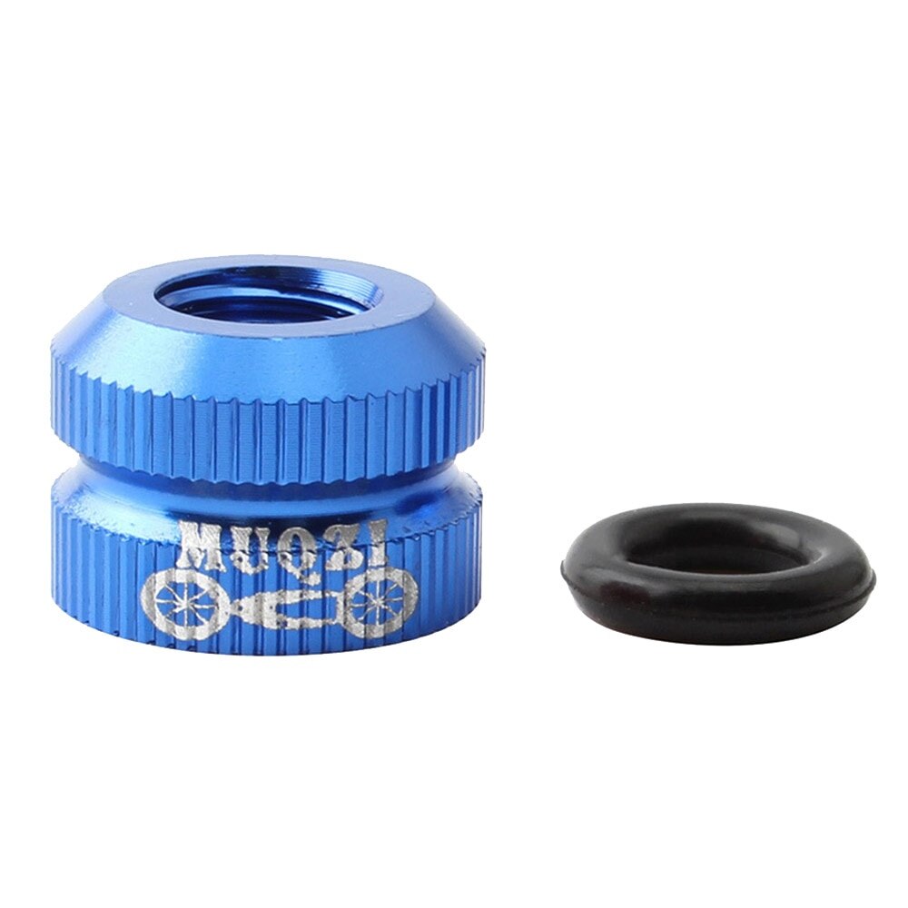 Mtb maantiepyörä tubeless rengas presta venttiilimutteri polkupyörän sisäputki venttiilikorkit tyhjiörenkaan suutin lukkomutterin vaihtotarvikkeet: 1pc sinistä