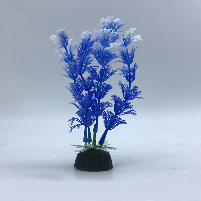 Ongeveer 10cm prachtige kunstmatige plastic aquariumplanten landschapsdecoratie aquarium waterplant gras ornament plastic decoratie: 21