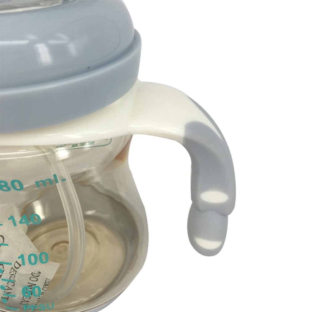Wide Mouth Baby Bottle With Dust Cover Infant Anti-flatulence Baby Bottle