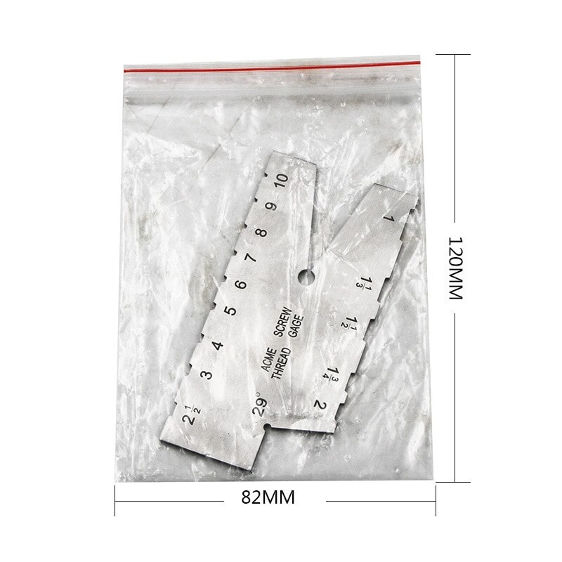 Stainless steel T-angle model Stainless Steel Thread Cut Angle Gauge, Metallurgical Screw Gauge Measuring Tool