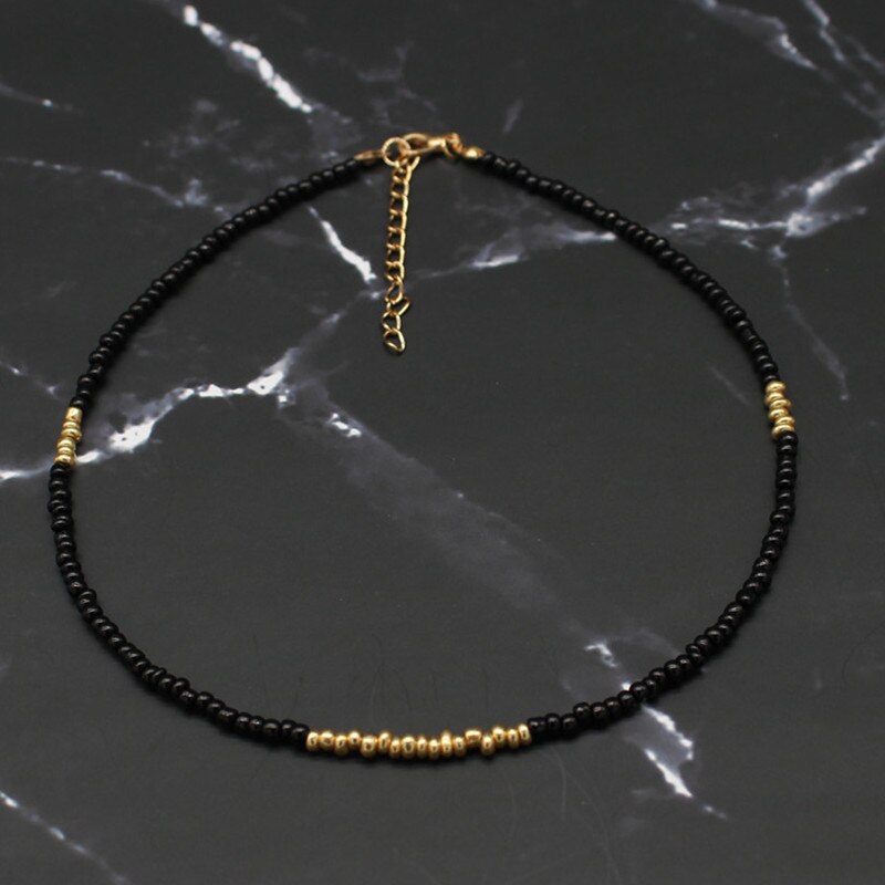 Bohemia Handmade Rainbow koraliki proste Choker naszyjnik moda damska dziki słodki kolorowy kołnierz biżuteria prezent: 17