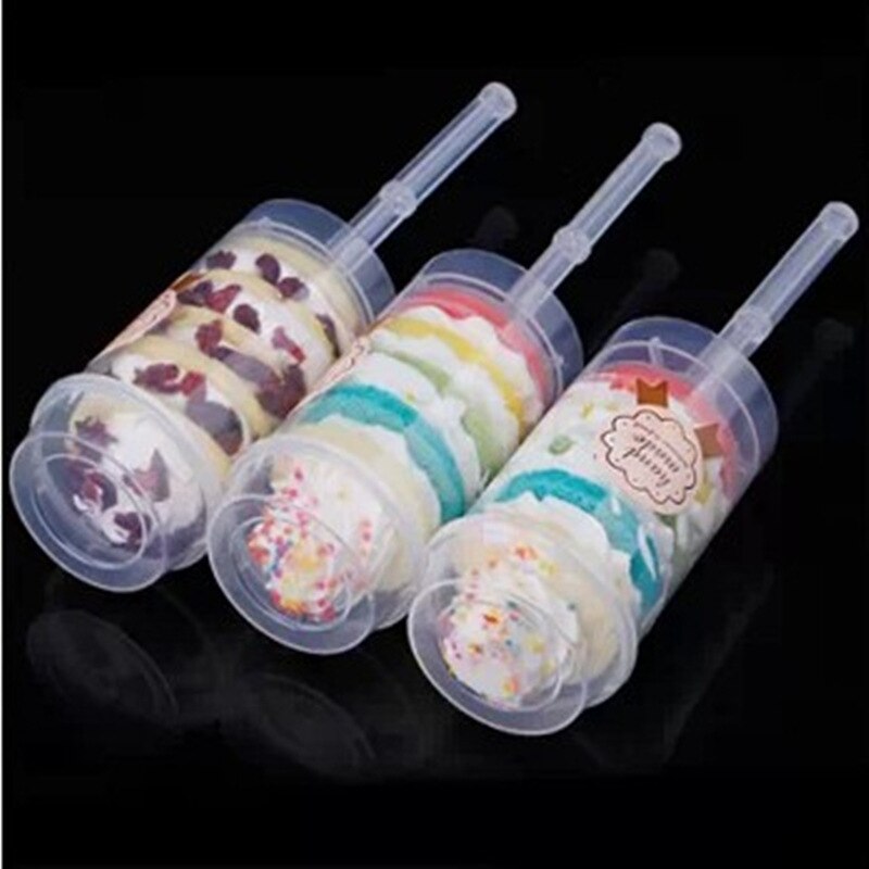 2 Stks/set Diy Cakes Dessert Push Up Containers Shooter Voor Party Gebruik Display Stand Houders
