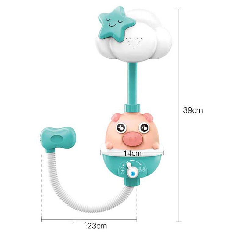 Badelegetøj baby vand spil dyremodel vandhane brusebad hånd / elektrisk vand spray legetøj til børn svømning badeværelse baby legetøj