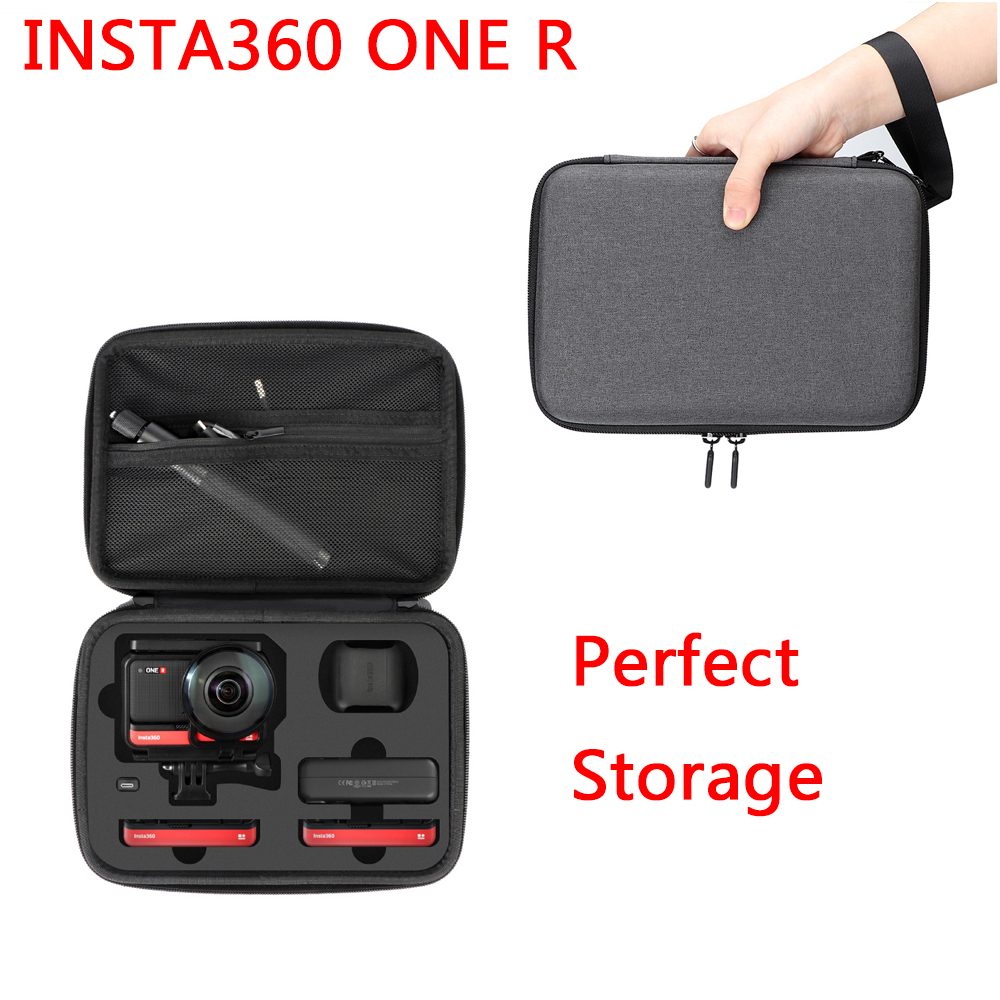 Insta 360 en r tvilling utgave bæreveske insta 360 en  r 360 mod / 4k vidvinkel kamera bærbart oppbevaringsveske