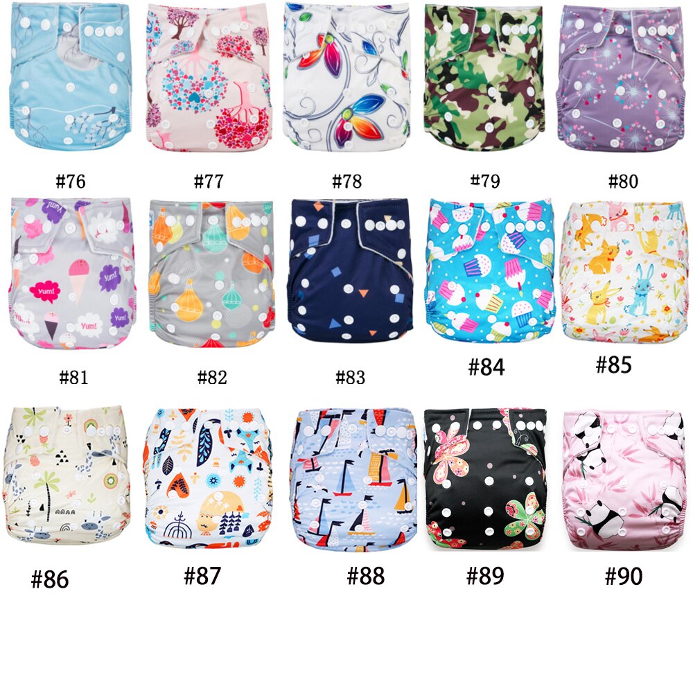 Christmas Presents 12pcs/Group Washable Cloth Diaper Baby Reusable Diapers Newest Prints Babyland Baby Microfleece Nappy Pocket