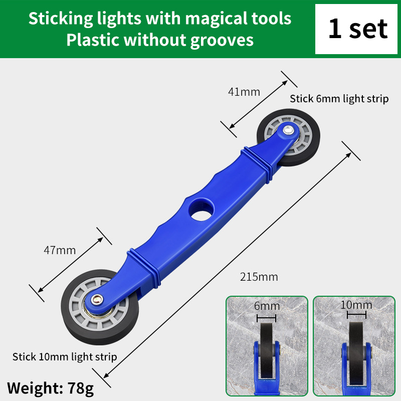 Rubber Mesh Wheel Window Install Tool Window Screen Hand Installation Repair Roller Yarn Double-Head Pressure Pulley: Red