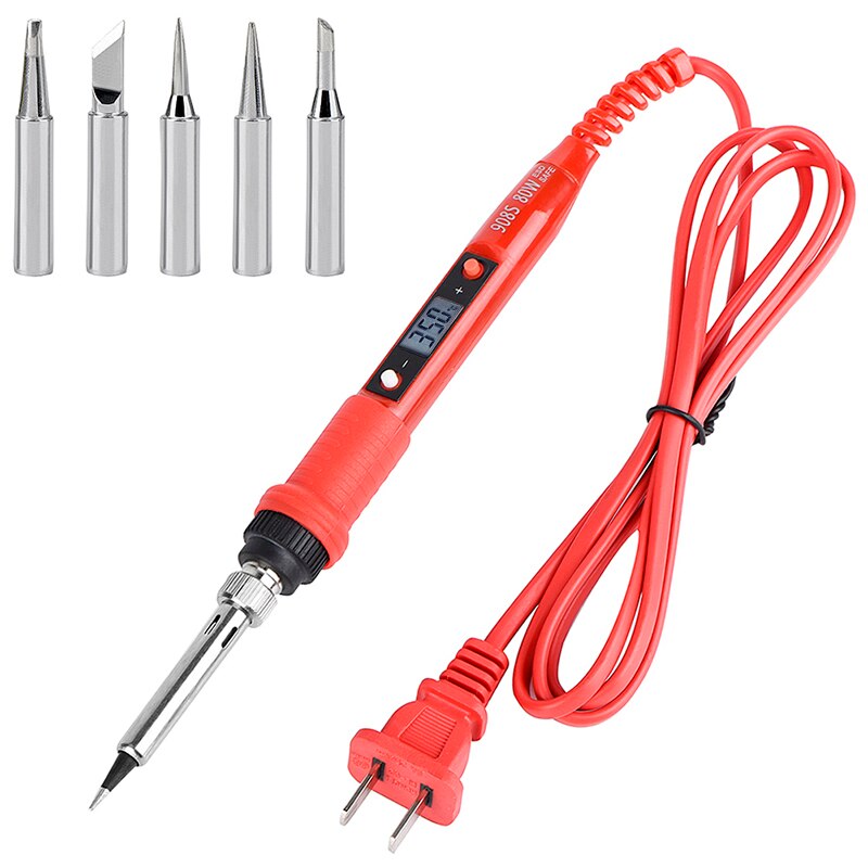 Jcd Résistance Kit de Fer À Souder avec 6000 Compte Télémétrie Automatique AC/DC Voltmètre Testeur de Fer À Souder Outils De Soudage: Bleu foncé / LES USA