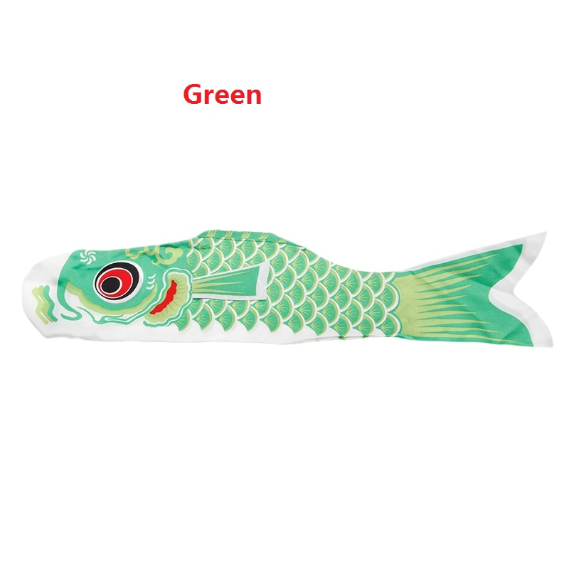 55 cm Koi Nobori carpa viento calcetines Koinobori peces de colores bandera colgante de pared decoración chico