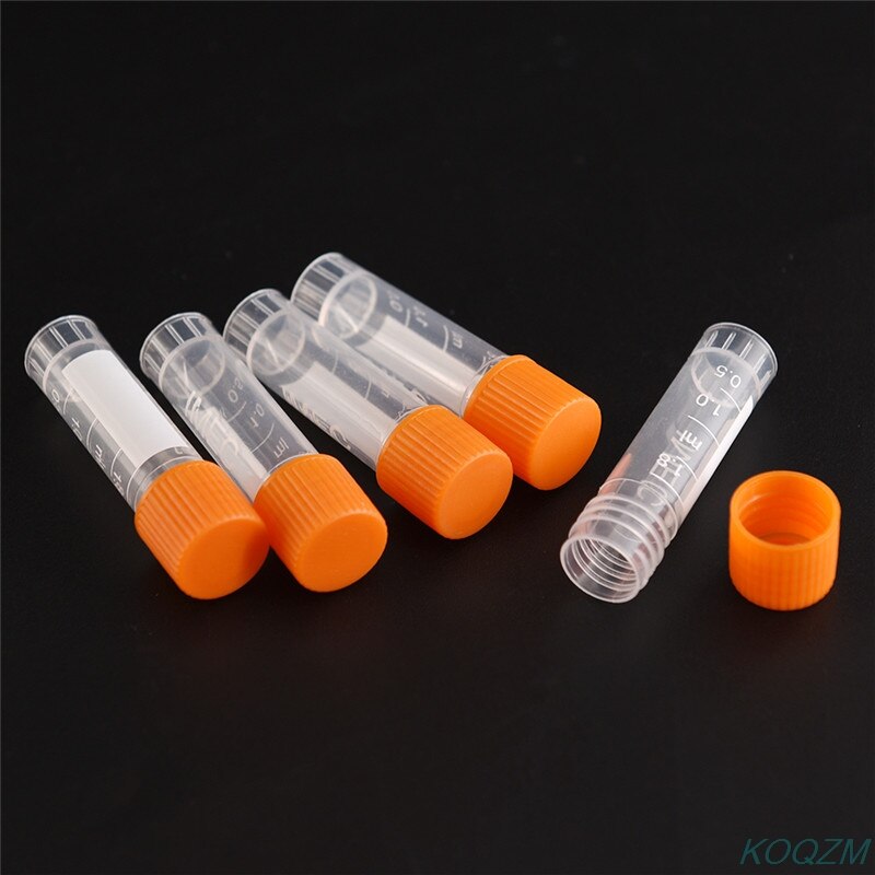 20pcs/set 1.8ml PP Lab Analysis Freezing Tubes Graduation Centrifuge Tube Volume Vials Bottles With Screw Cap