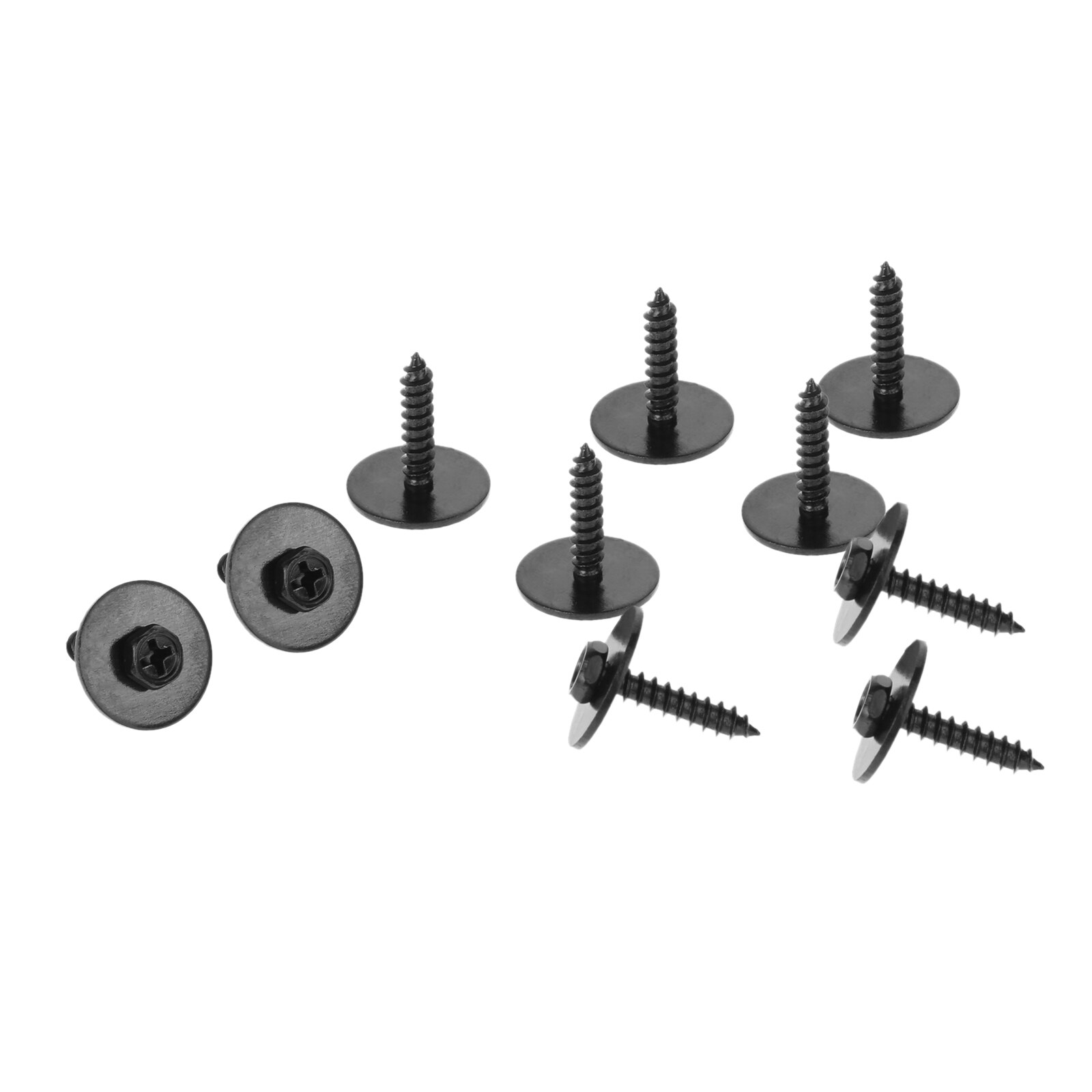 10Pcs for BMW 4mm 5mm Hex Screw Car Water Tank Bottom Shield Metal Screw Washers Front Bumper Side Skirts M5 Self-tapping Screws