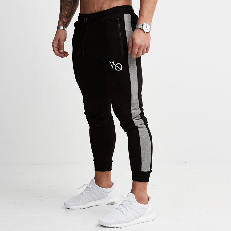 Man jogging Broek Training Outdoor Fitness Voetbal Broek Man Met Rits Mannen Broek: Asia L / Black Zipper Pocket