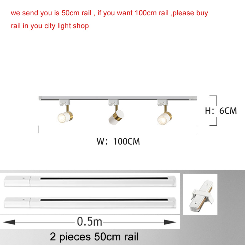 GU10 LED Ceiling Light Spotlight House Decoration Corridor Track Lamp Angles Adjustable Decor Rail Ceiling Lamp Lighting Fixture: changeable