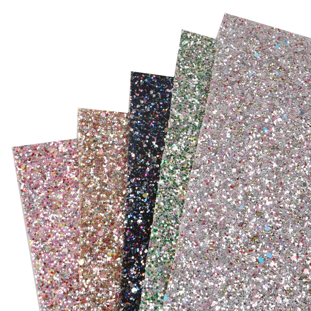 David angie 20*34cm dikke glitter imitatie synthetisch leer stof diy haarstrik tas schoenen handgemaakte materialen accessoires ,1 yc 6896