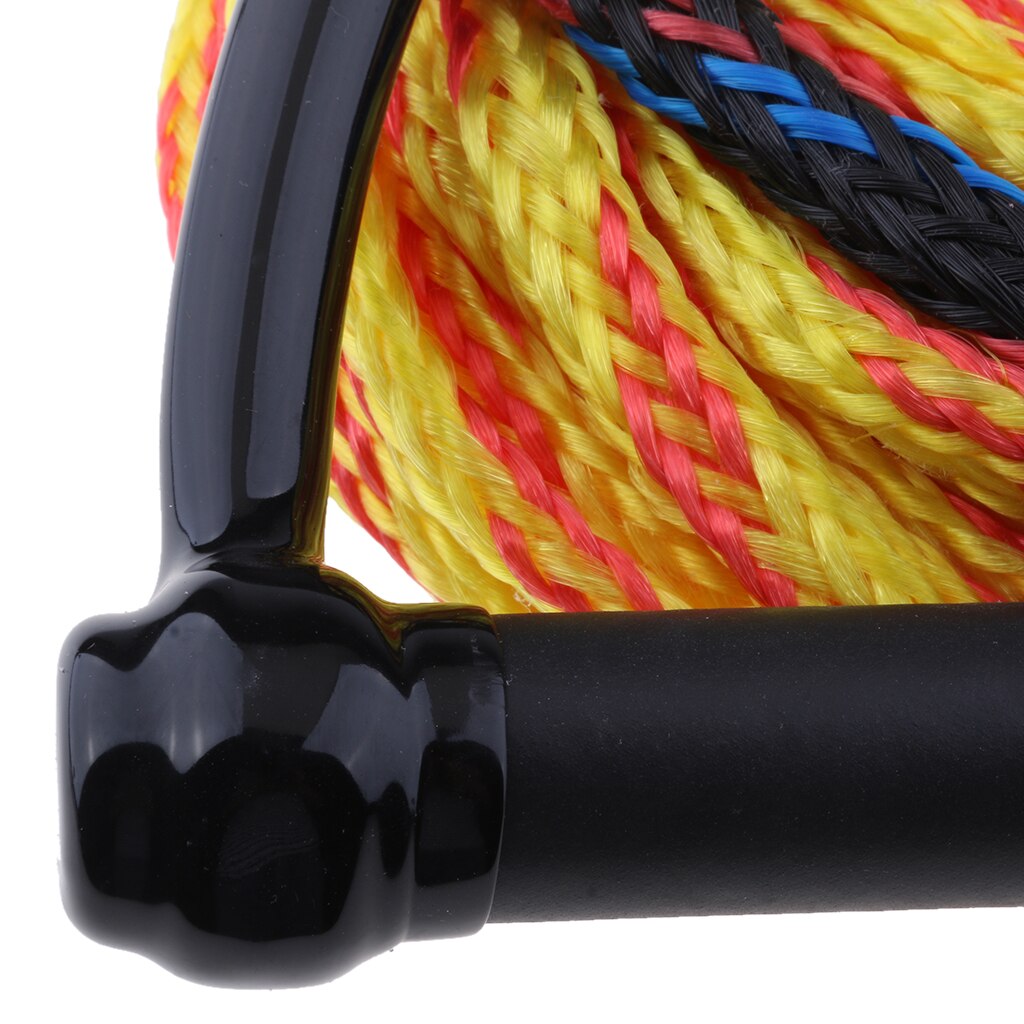 Ski Rope W/ Floating Handle 75ft Wakeboard Water Grip Harness Random