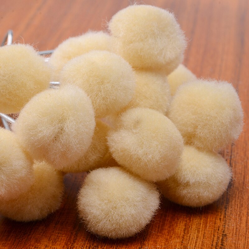 40pcs Round Wool Daubers With Metal Handle For Dye Dauber Applicator Assisted Dyeing Tools Leather Tool Accessories