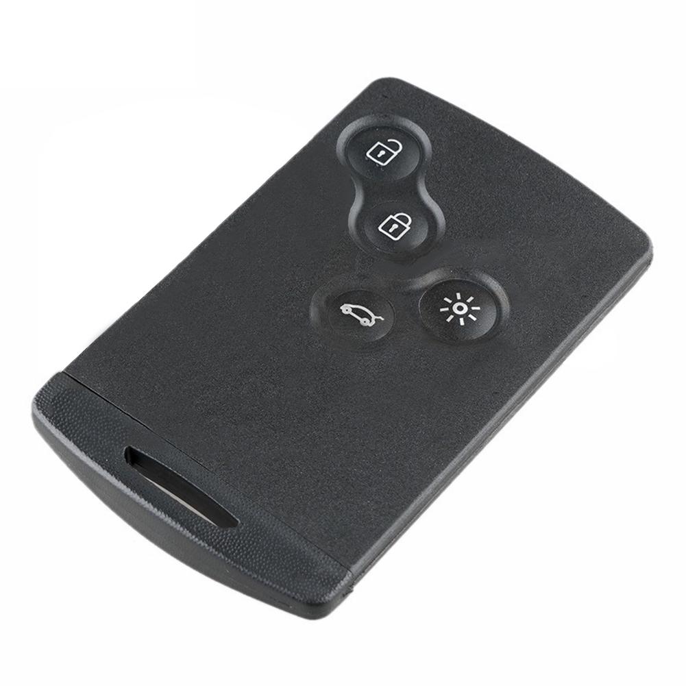Funda inteligente para llave de coche de 4 botones, carcasa de Embryo plano con Control remoto para llave Megane de Renault, accesorios para coche