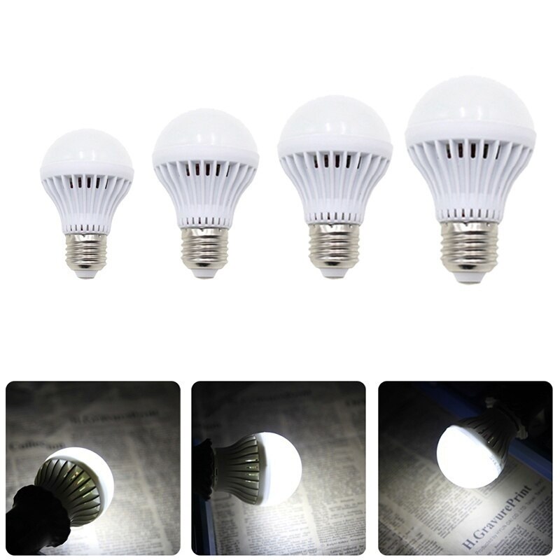 Bombilla LED con Sensor de sonido automático E27, lámpara de 220V (solo brilla en la oscuridad, con sonido apagado después de 8 segundos sin sonido)
