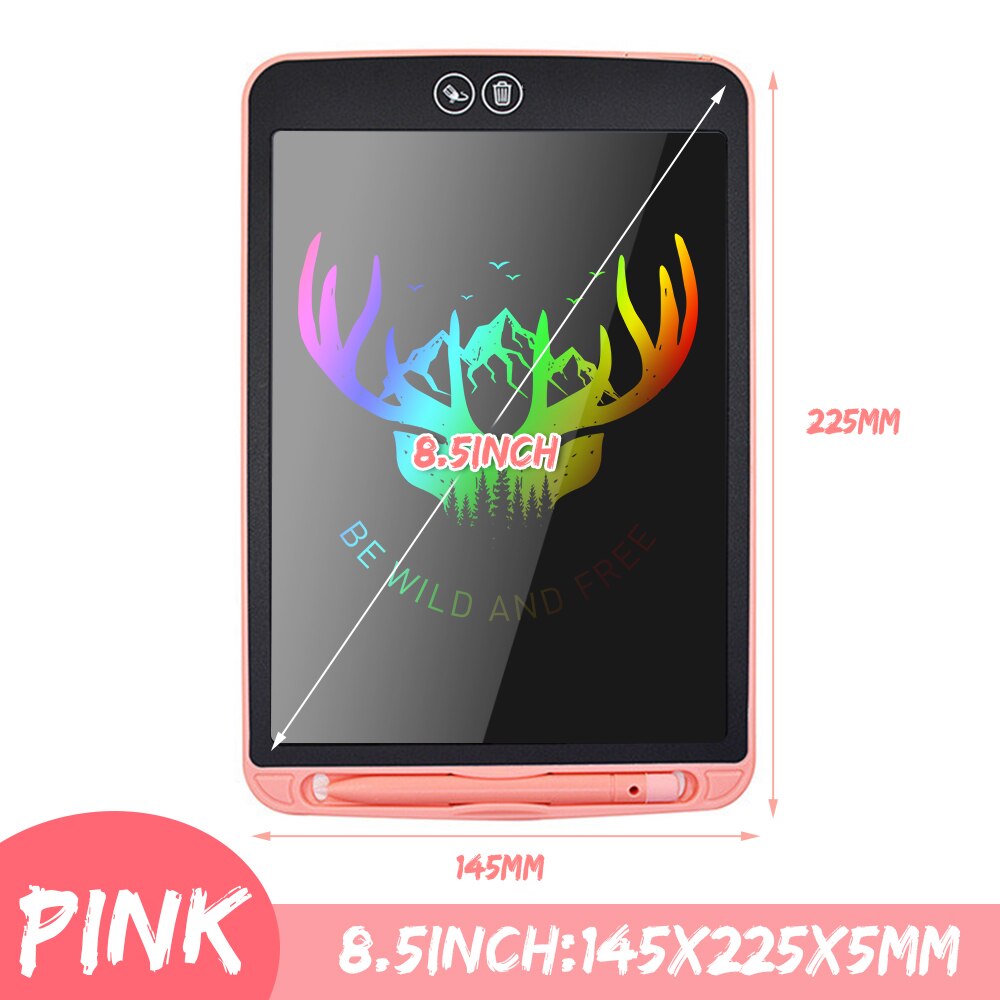 12 inch LCD Writing Tablet Partially Erasing Drawing Board Electronic Thick Pen Highlighting Pads DIgital Tablets With Battery: Purple