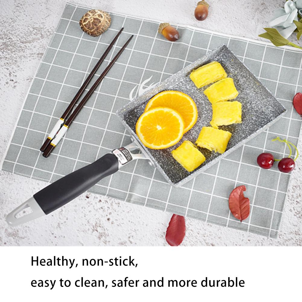 Maifan sten universal pande omelet gryde stegepande non-stick pande lille firkantet pande stegt æggerull komfur induktionskomfur