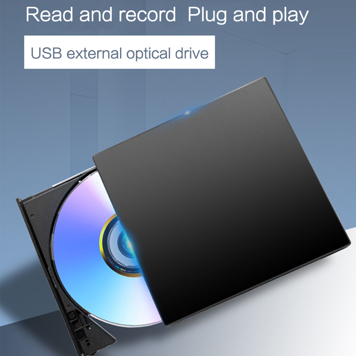 Lecteur optique externe Slim USB type-c RW pour CD, DVD, enregistreur, graveur pour ordinateur de bureau, portable, Mac