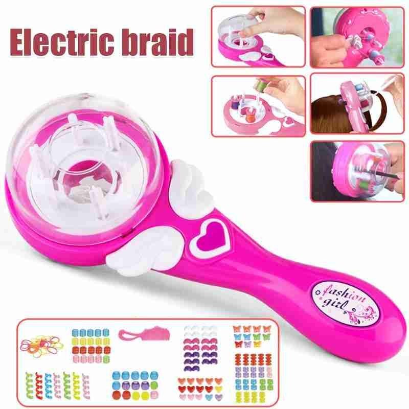 Automatische Haar Braider Diy Stijlvolle Vlechten Kapsel Tool Twist Braider Machine Haar Vlecht Weave Roller Speelgoed Voor Meisje