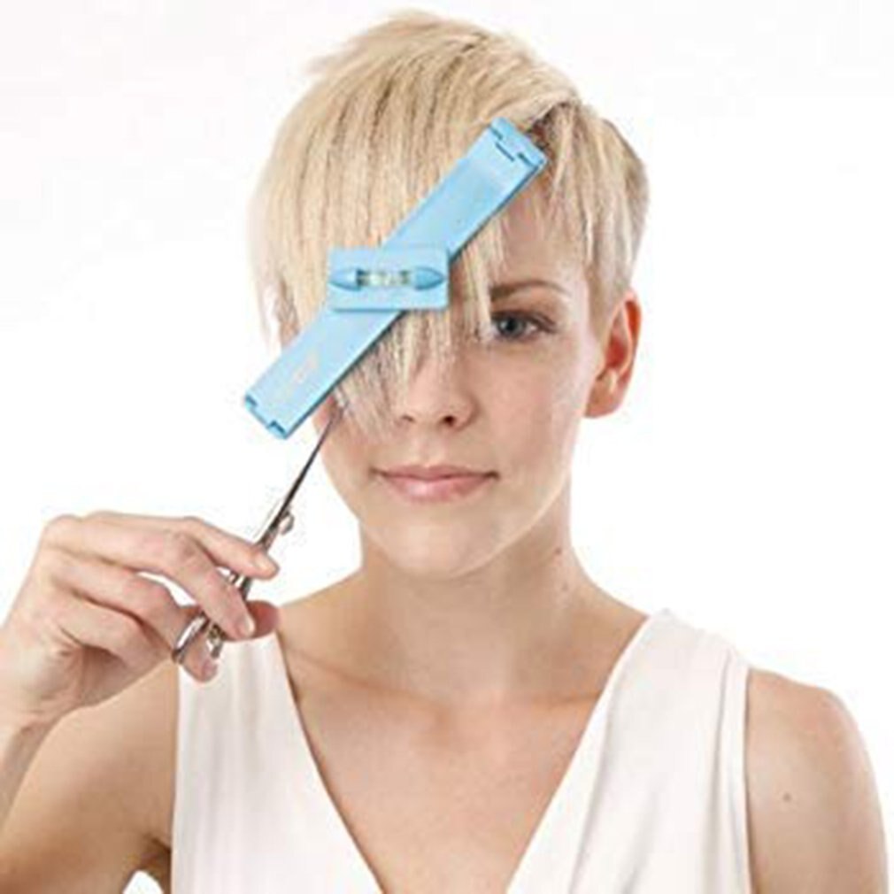Hair Trimmer Fringe Cut Tool For Layers Bangs Scissor Clipper Over Comb Guide Home Hair Styling Level Ruler
