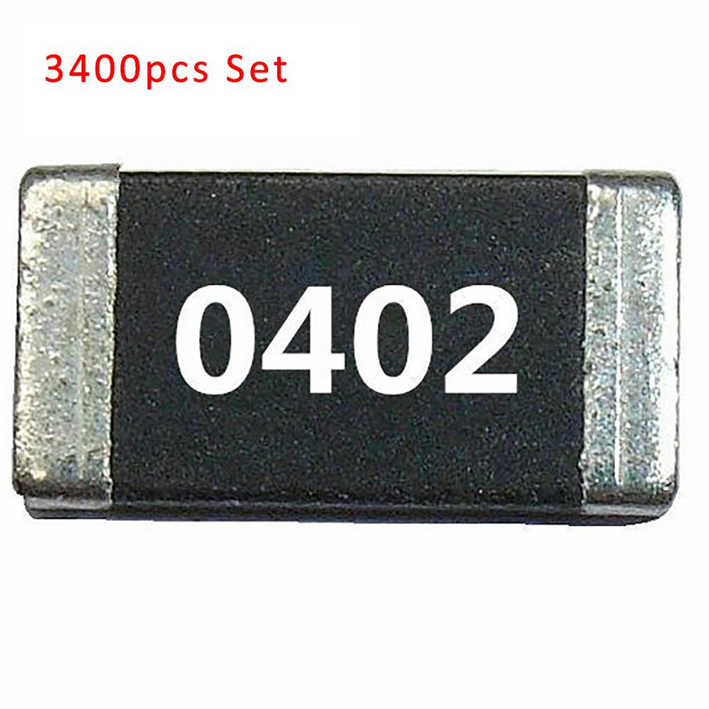 3400Pcs SMD Resistor Kit 170 Values ±5% SMT Res. 20pcs/Strip Total 3400pcs of SMD RES