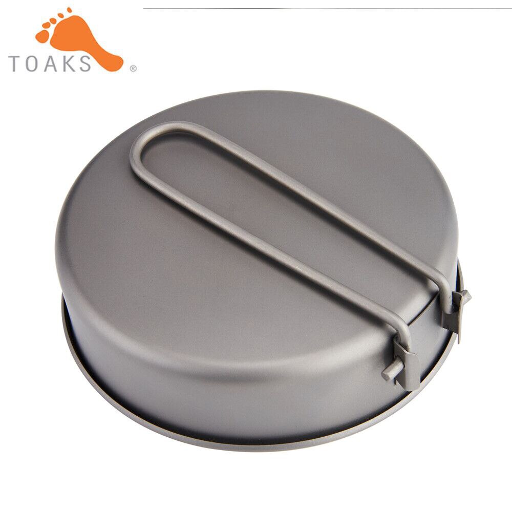 Toaks Titanium Koekenpan Outdoor Camping Picknick Lichtgewicht Apparatuur Gear Pan-115 Pan-130 Pan-145