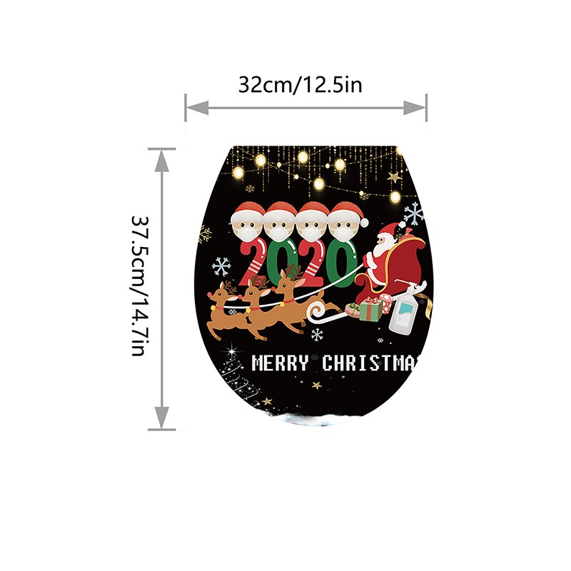 Kerst Decoratie Wc Stickers Koelkast Stickers Venster Muurstickers Badkamer Huishoudelijke Rood Zwart Groen Stijl