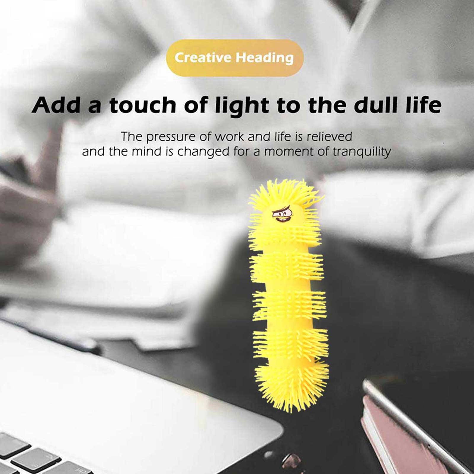 30 Cm Flash Caterpillar Relieves Stress Toy Physiotherapy Releases Stress Physiotherapy Releases Stress Squeeze Toys Relief