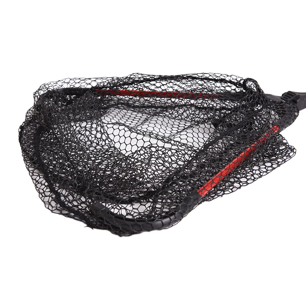 Lixada Fly Fishing Triangle Brail Landing Net Portable Foldable Lightweight Net Nylon Fishing Net Aluminum Alloy Frame