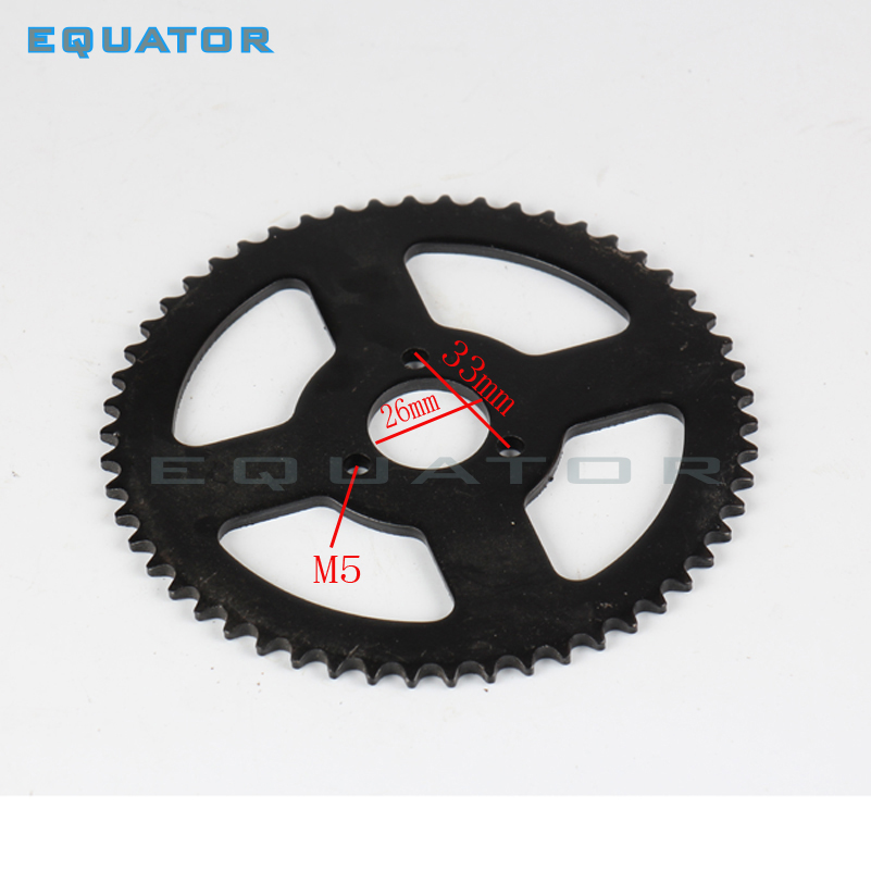25h 62t 64t 66t 68t 70t 72t tann 26mm 2 takts mini atv bakre kjedehjul til 47cc 49cc lomme sykkel quad 4 hjuler scooter