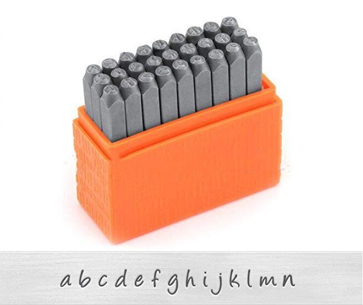 3Mm Brief Nummer Stempel Punch Set Gehard Staal Metaal Hout Lederen Staal Punch Alfabet Letter Nummer Tool Lederen Craft stempel