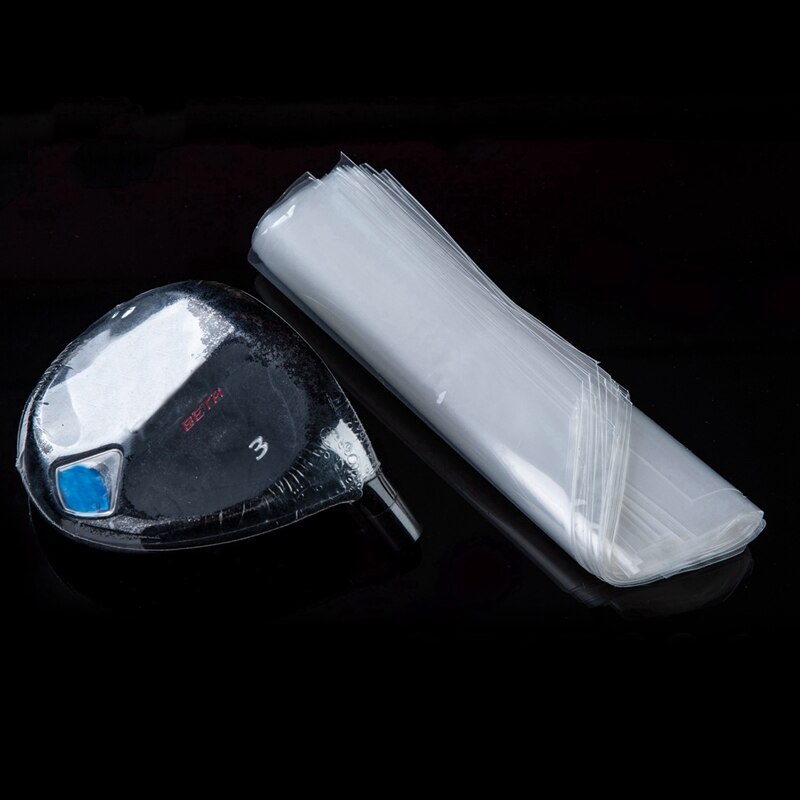 50Pcs Golf Heads Stickers Golf Club Heads PVC Heat Shrink Wrap Film