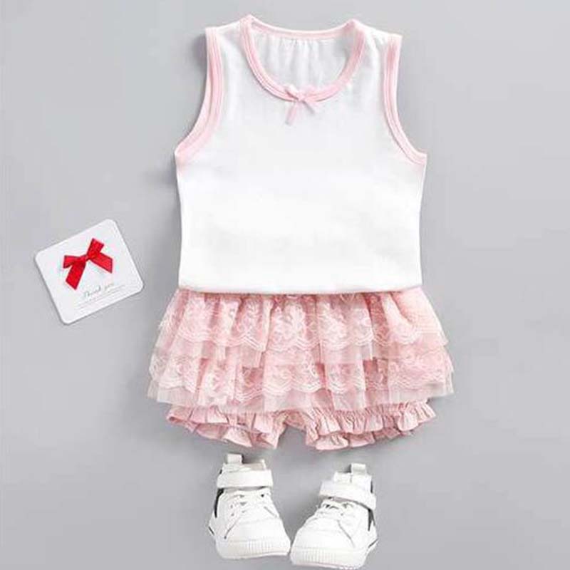 Meisjes Zomer Dragen Tops katoen Baby Meisjes Leuke Strik Printing Vest Kinderen Zomer Kleding Homewear Pyjama Top Kids Ondergoe