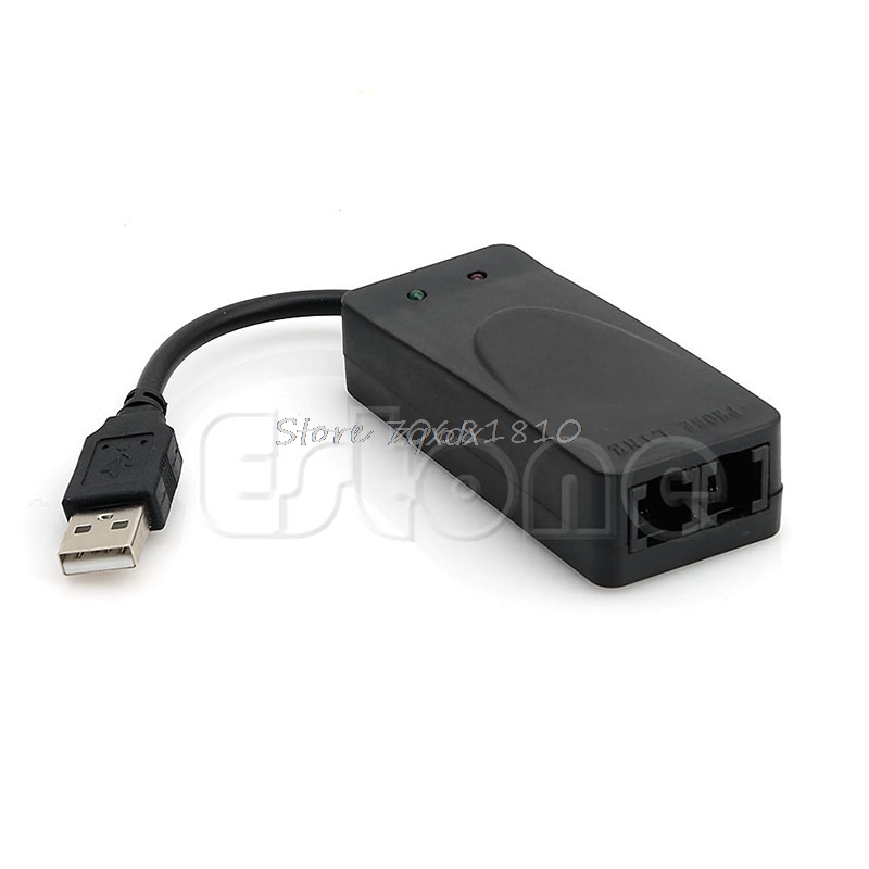 2 Dual RJ11 Poorten Usb 56K Externe Dial Up Voice Faxdata Modem Voor Windows 7 8 Rental &