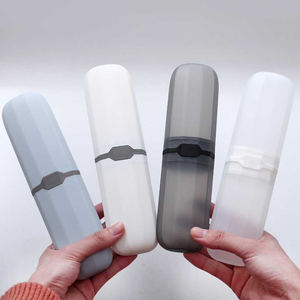 Travel Toothbrush Case Box Plastic Portable Toothbrush Holder Toothpaste Storage Box Denture Brush Case