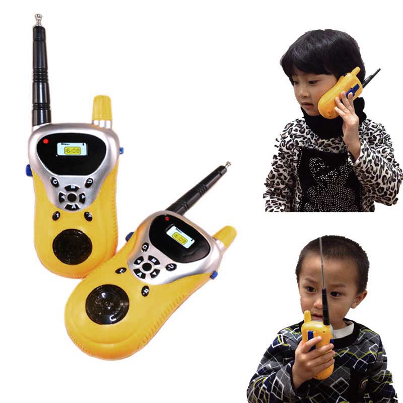 2 uds intercomunicador electrónicos Walkie Talkie niños mini juguetes portátil de Radio de dos vías 72