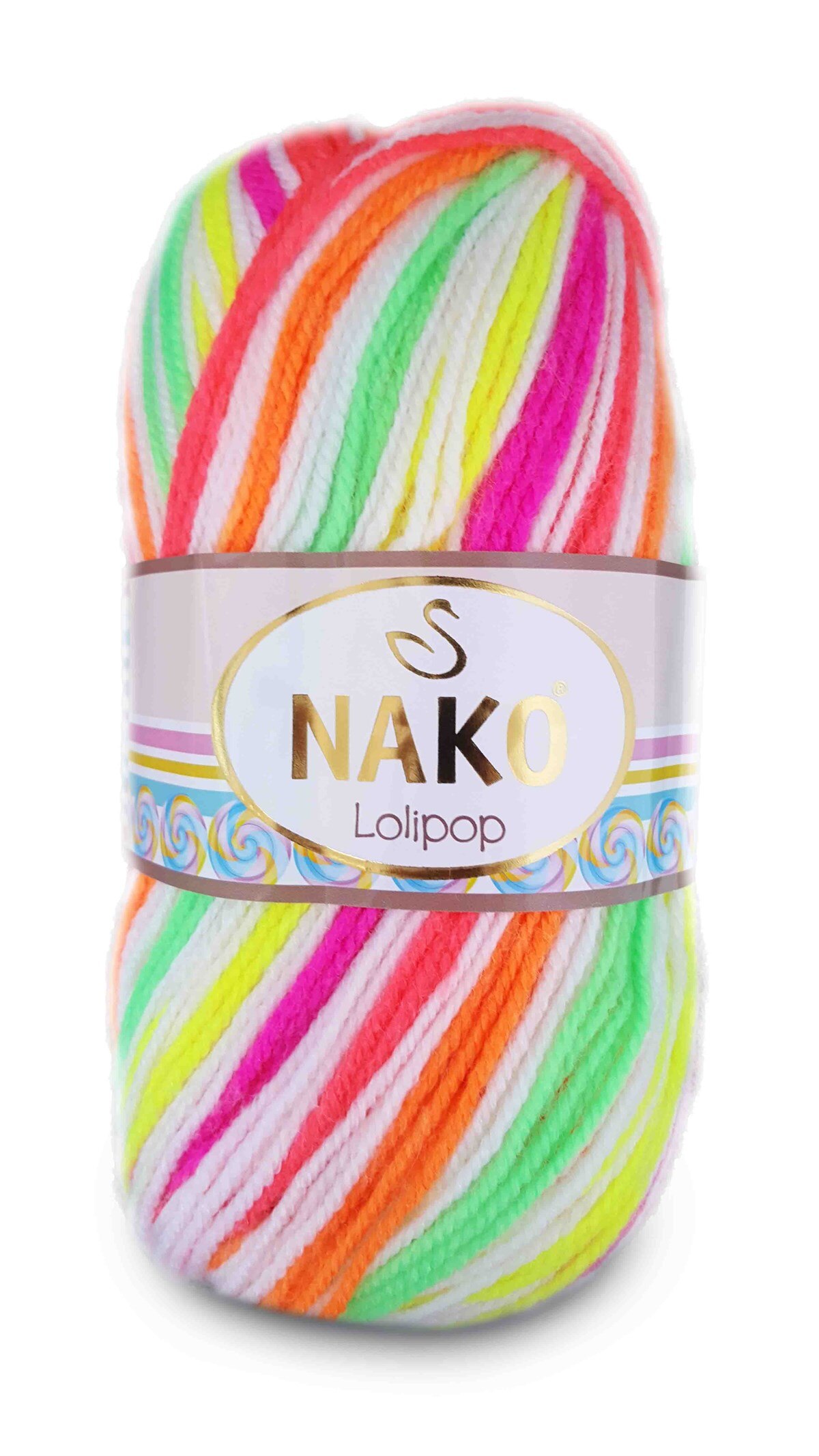 Nako Lollipop 100% Premium Acrylic Yarn DIY Hand knitting yarn blanket sweater cardigan beanie baby knitting yarn crochet: 80576