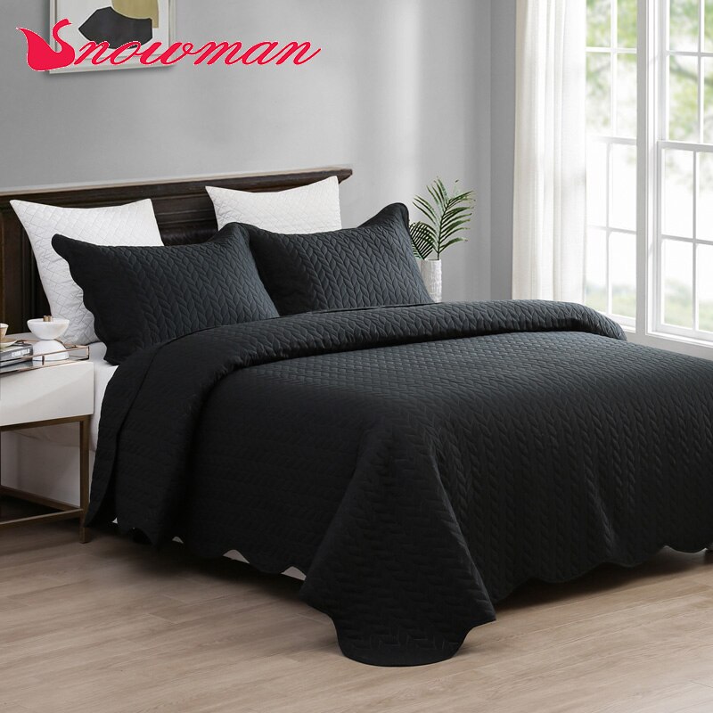 Snowman Effen Kleur 3Pcs Beddengoed Set Voor Huishoudelijke Warmte Slaapkamer Set Twin Koningin Koning Dekbedovertrek + Kussensloop * 2