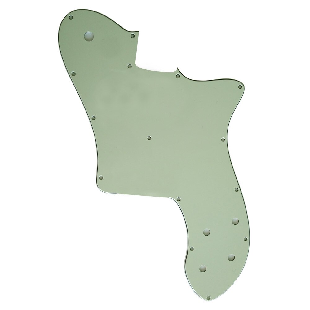 Pleroo Custom Guitar pickgaurd - For 72 Tele Deluxe Reissue Guitar Pickguard Without Pickup: 3Ply Mint Green