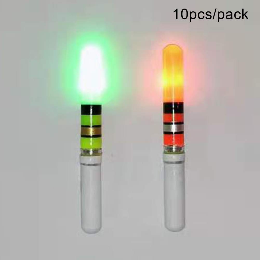 Accesorios de palo de luz Led para pesca nocturna, brillante, para exteriores, CR322, funciona con batería, Asistente Visual deportivo, cola flotante, 10 unids/paquete