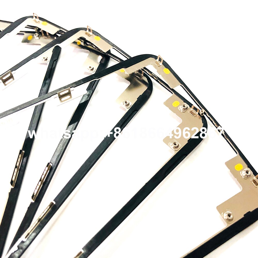 Originele lcd-touchscreen frame bezel beugel met lijm voor iphone x xsmax 11 pro 11 pro max mobiele telefoon touch panel reparatie onderdelen