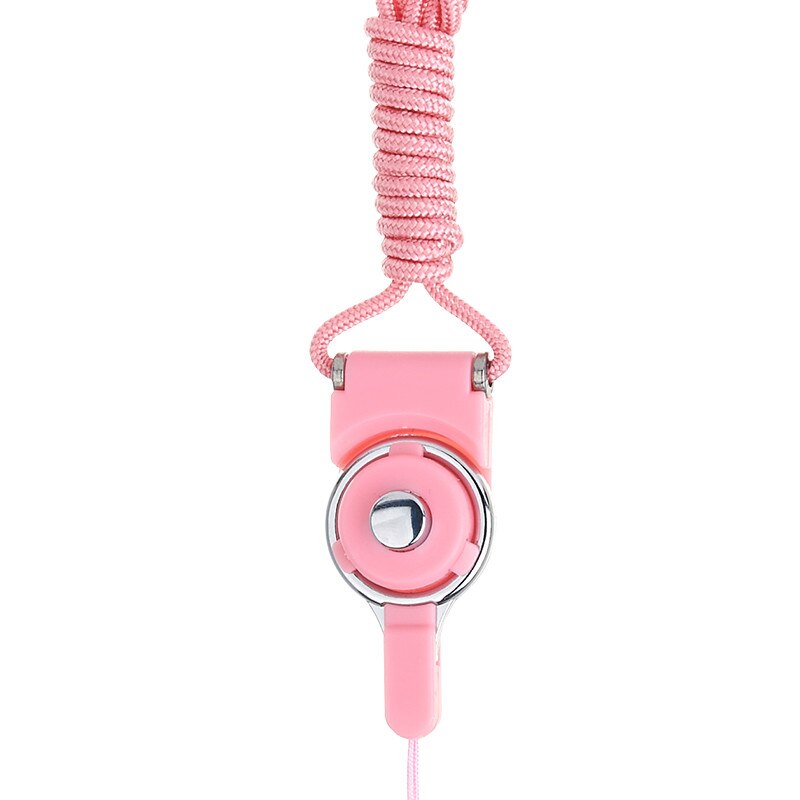 Multi-function Mobile Phone Straps Rope for Samsung Galaxy S6 S7 edge Plus iphone 6 Plus Lanyard Neck Strap Phone Straps: Pink
