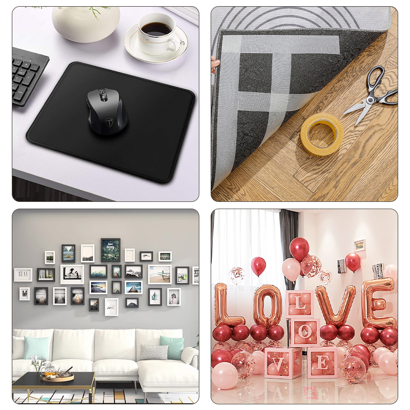 Stark dubbelhäftande tygtejp dubbelhäftande tejp för mattor dubbelhäftande tejp inga rester genomskinlig vattentät tejp