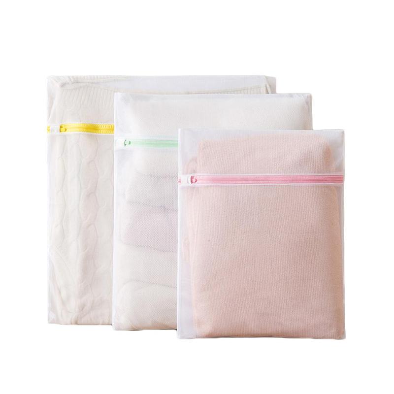 Net waszak polyester waszakken grove zak mand net waszakken voor het wassen wasbeha machines mesh  j2 y 4