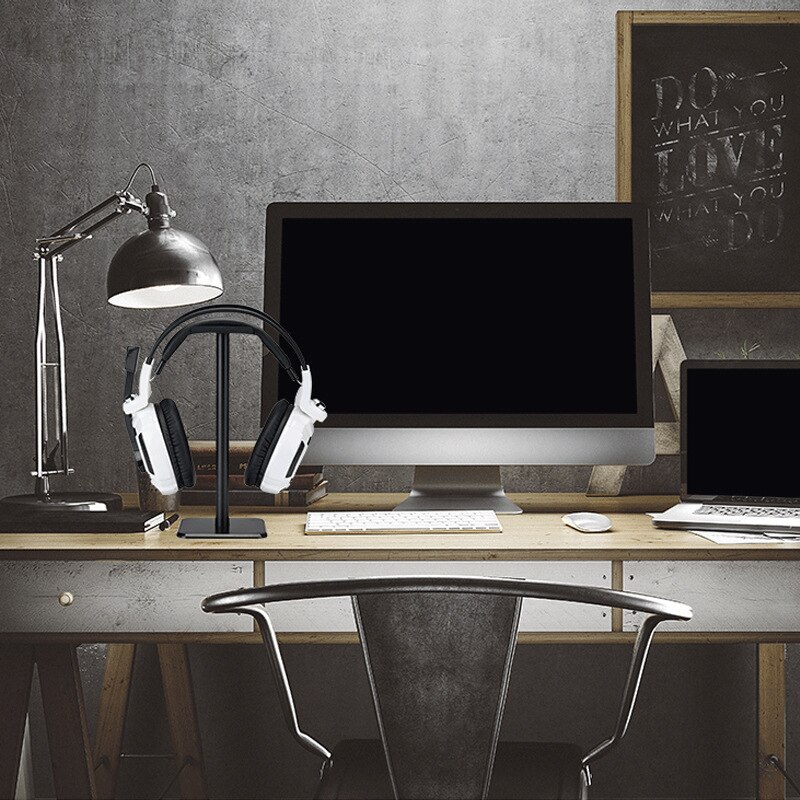 Multi-function Headphone Desktop Stand Simple Install Earphones Holder PC Monitor Hook Desktop Mount Headset Earphones Stand