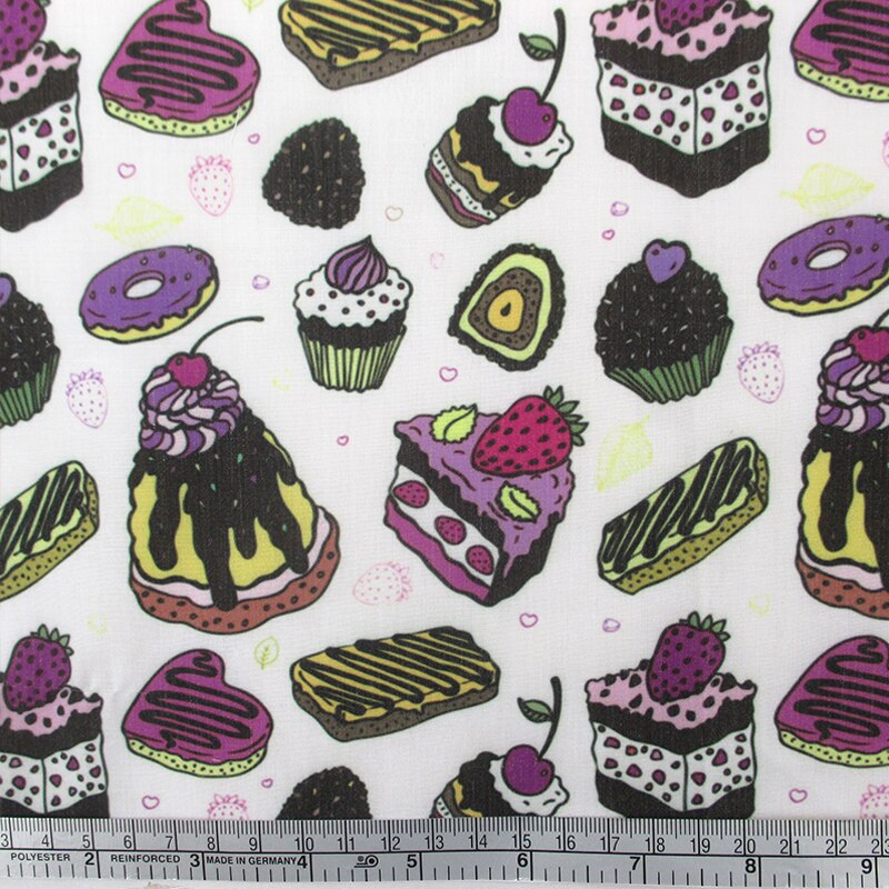 50*145cm Kuchen Lutscher Gedruckt Polyester Baumwolle Stoff Gewebe freundlicher Heimat Textil DIY Stoff NäHenne Tilda Puppe, 1Yc695: 1042314001
